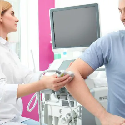 USG dwóch stawów łokciowych